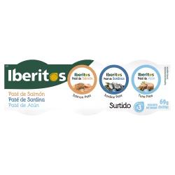 PATE IBERITOS SURTIDO PESCADO Nº6  25 GR P/4 UD