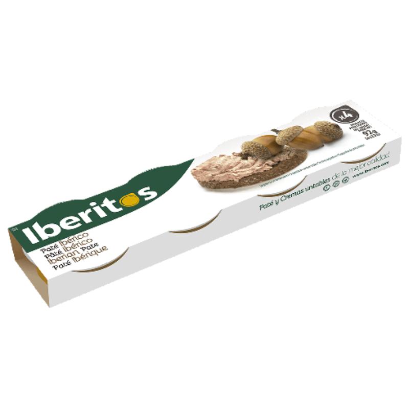 PATE IBERITOS HIGADO C/IBERICO  23.G PACK-4 UD
