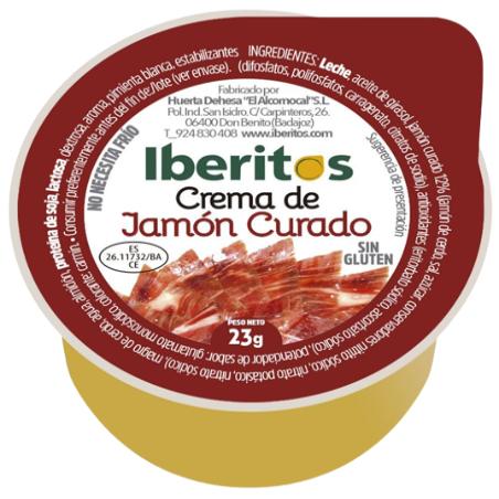 PATE CREMA IBERITOS JAMON CURADO PORC 23GR C/45U 