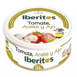 TOMATE IBERITOS ACEITE + AJO  L/250 GR