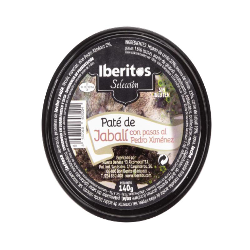 PATE IBERITOS JABALI C/PASAS AL P.XIMENEZ L/140GR