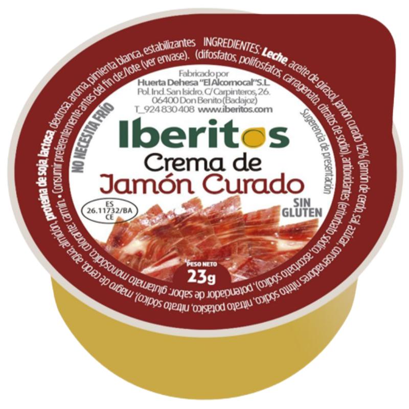 PATE CREMA IBERITOS JAMON CURADO 23GR PACK-5 UD
