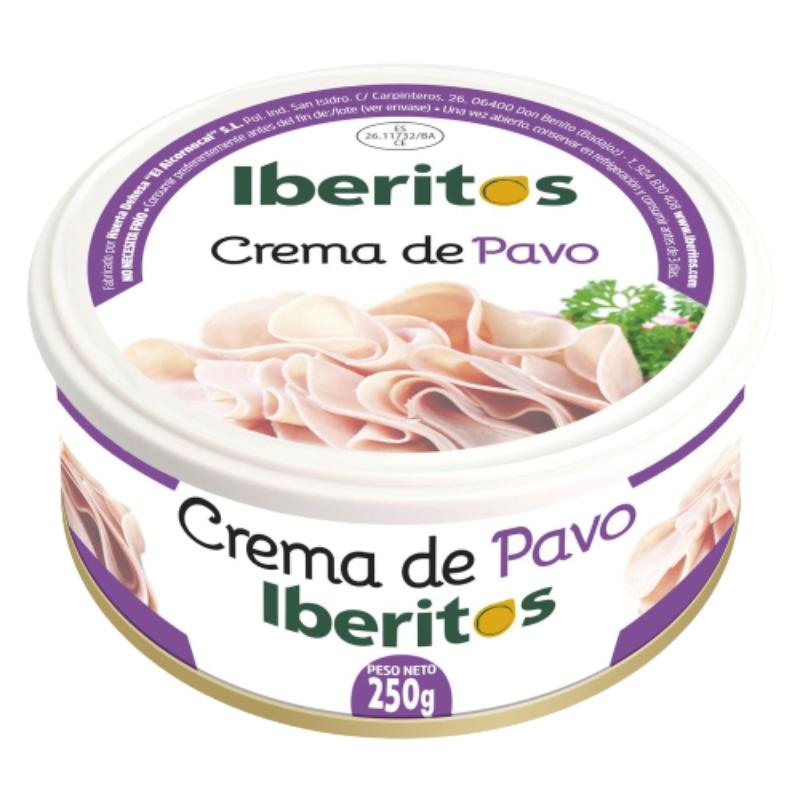PATE CREMA IBERITOS PAVO  L/250 GR