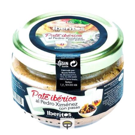 PATE IBERITOS PEDRO XIMENEZ C/PASAS  TARRO 110GR