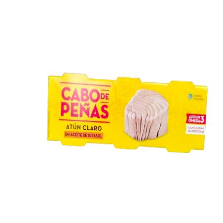 ATUN CABO PEÑAS CLARO A/GIRASOL 52 GR PACK-3 UD