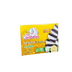 SARDINILLAS LAS CARABELAS AL/LIMON  L/65GR