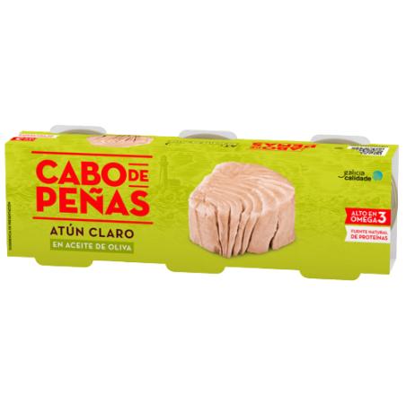 ATUN CABO PEÑAS  A/OLIVA 52GR PACK-3UD 