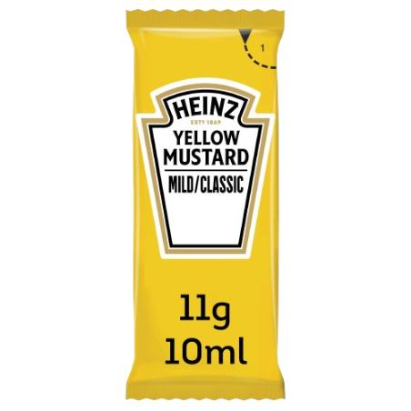 MOSTAZA PORCION 10.ML. HEINZ CAJA/200.UD