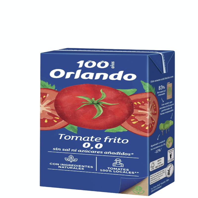 TOMATE FRITO ORLANDO 0.0% SAL/AZ  BRICK 350 GR