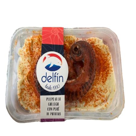 PULPO COCIDO PATA C/PURE PATATAS  DELFIN PAQ/300GR