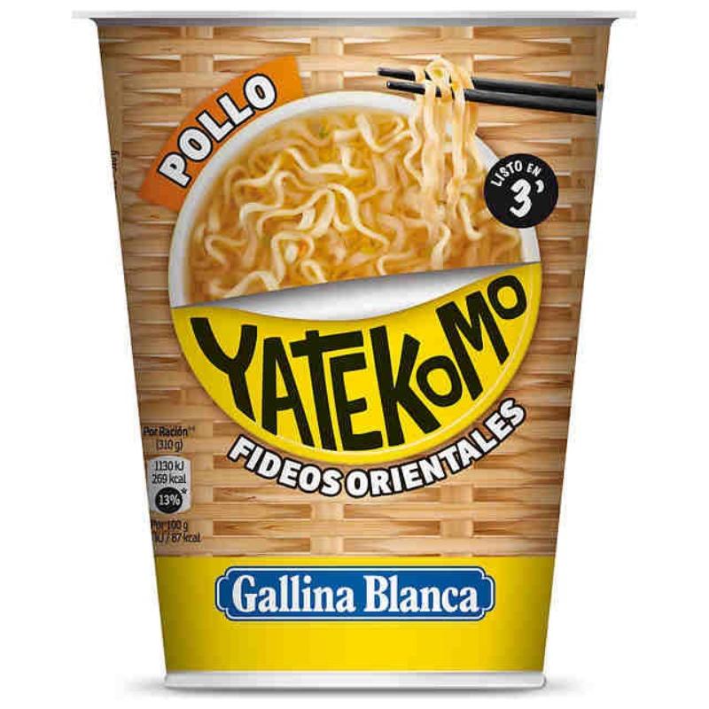 FIDEOS ORIENTALES YATEKOMO POLLO  VASO 60 GR