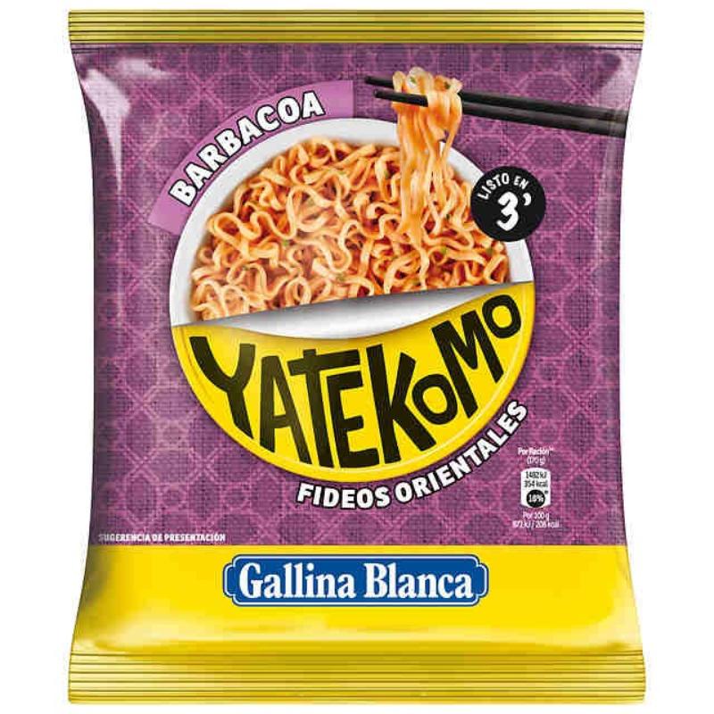 FIDEOS ORIENTALES YATEKOMO BARBACOA PLACA S/82 GR