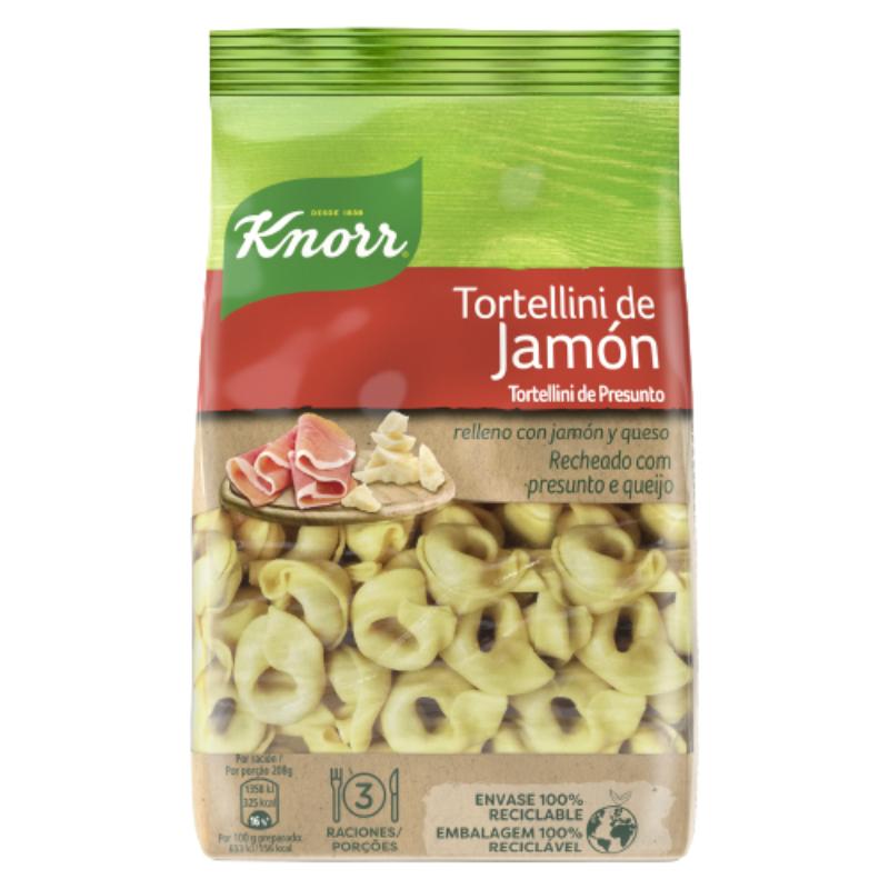 TORTELLINI KNORR JAMON Y QUESO  BOLSA  250 GR