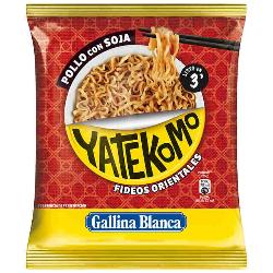 FIDEOS ORIENTALES YATEKOMO POLLO SOJA PLACA S/79GR