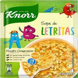 SOPA KNORR LETRITAS SOBRE 82 GR