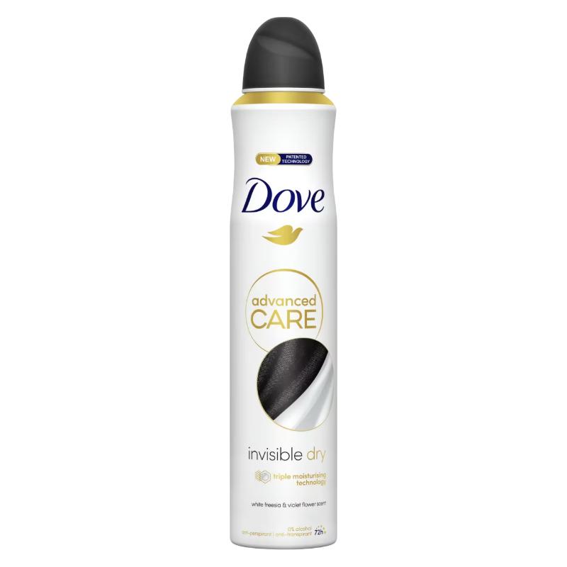 DESODORANTE DOVE INVISIBLE ADVANCED CARE SP/200ML