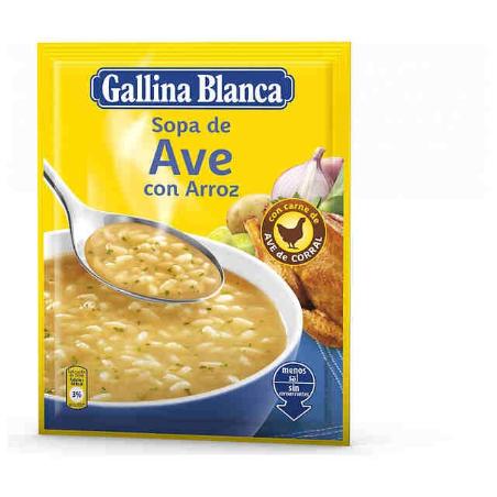 SOPA AVE CON ARROZ G.B. SOBRE 85 GR