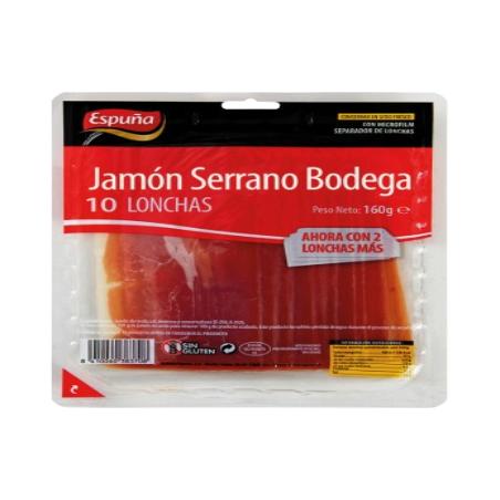 JAMON ESPUÑA C/38370 LONCHA CURADO B/160 GR