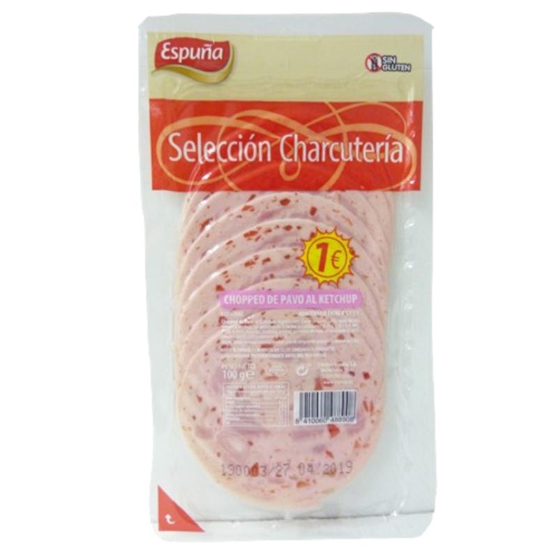 CHOPPED ESPUÑA PAVO KETCHUP LONCHA C/905  70GR(1€)