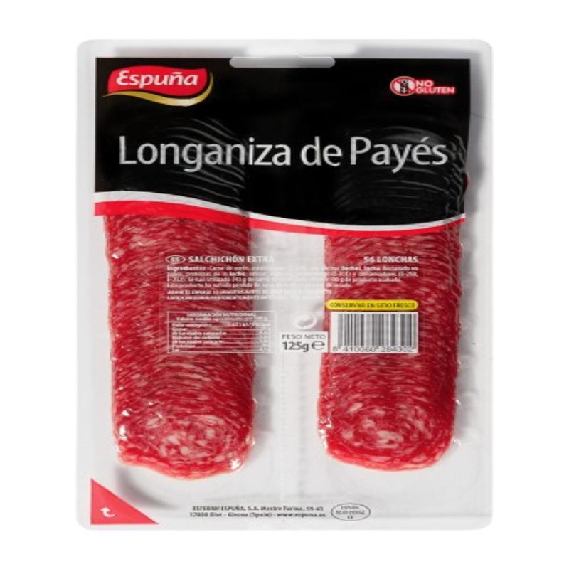 LONGANIZA ESPUÑA DE PAYES C/2843 P/125 GR