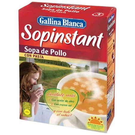 SOPINSTANT G.B.SOPA POLLO C/PASTA 42 GR P/3 UD