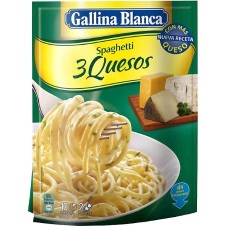 SPAGHETTI A/TRES QUESOS G/B S/174 GR