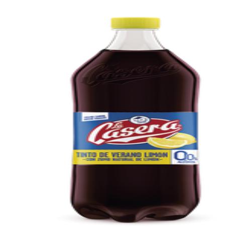 VINO TINTO/V  LA CASERA 0,0  SABOR LIMON B/1,5 L