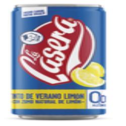 VINO TINTO/V  LA CASERA 0,0 SABOR LIMON LATA 33CL.