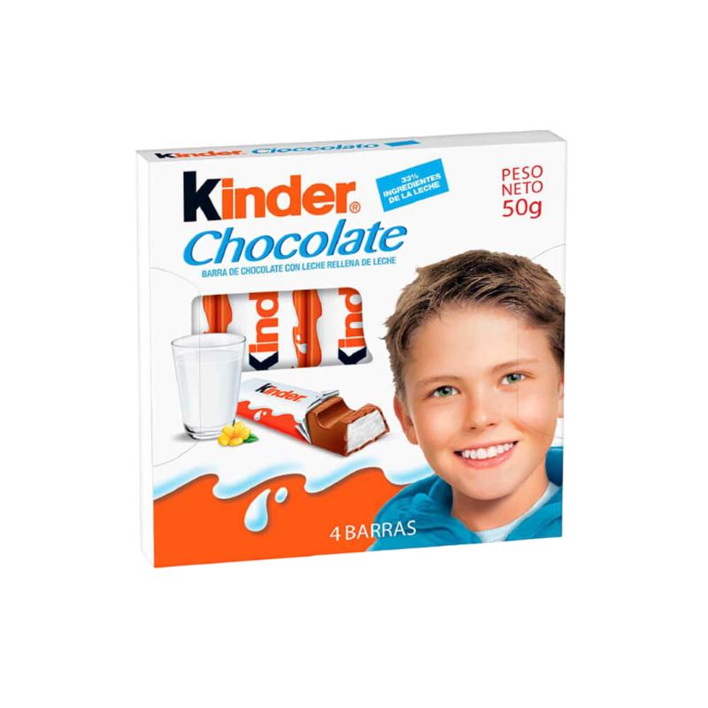 KINDER BARRITA CHOCOLATE PAQ/4 UD