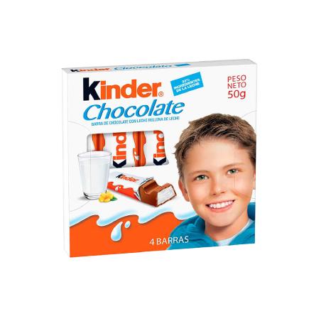 KINDER BARRITA CHOCOLATE PAQ/4 UD