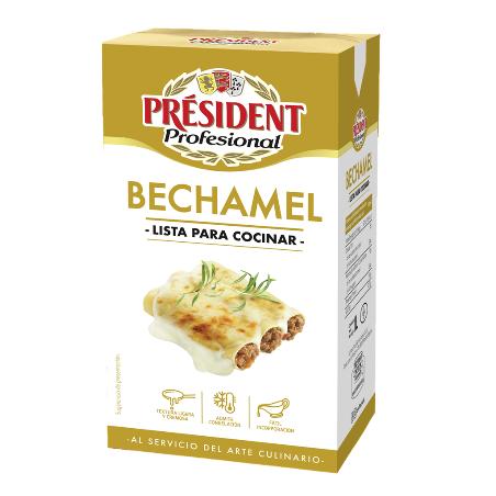 SALSA BECHAMEL PRESIDENT BRICK 1 LITRO
