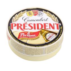 QUESO CAMEMBERT PRESIDENT EST/8.PORCION/250.GR