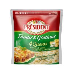 QUESO RALLADO 4 QUESOS PRESIDENT B/150 GR