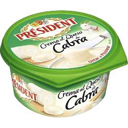 QUESO CREMA CABRA PRESIDENT T/125GR