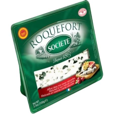 QUESO ROQUEFORT SOCIETE PRESIDENT CUÑA 100 GR