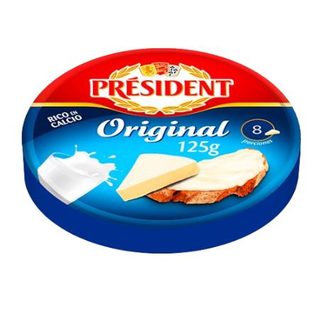 QUESO PORCION PRESIDENT EST/8UD 125 GR