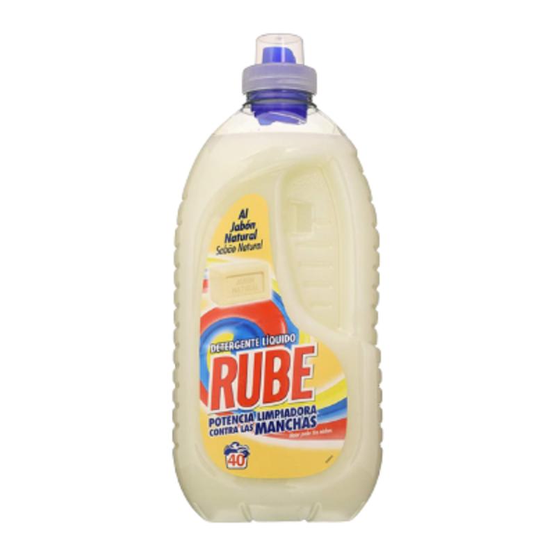 DETERGENTE RUBE LIQ. JABON NATURAL 40 LAV. G/2,25L