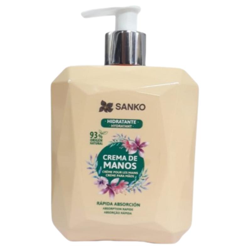 CREMA MANOS SANKO HIDRATANTE DOSIFICADOR 400ML