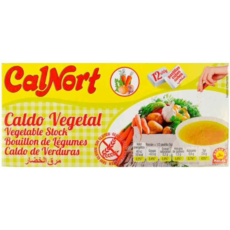 CALDO VEGETAL CALNORT PASTILLAS 12 UD/120GR