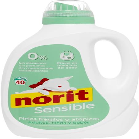 DETERGENTE NORIT LIQ. PIELES SENS. 40 LAV. 2120 ML