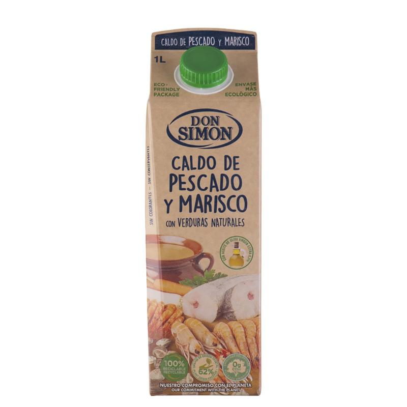 CALDO PESCADO/MARISCO LIQUIDO DON SIMON BRICK 1 L