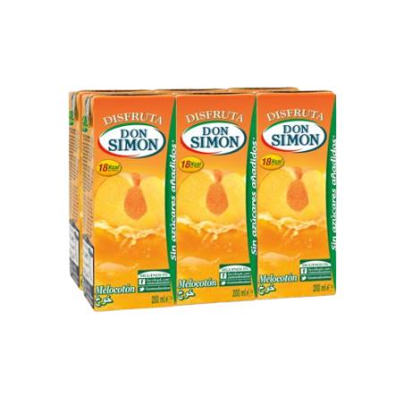 NECTAR DISFRUTA DON SIMON S/AZ.MELOCOTON P/6X200ML