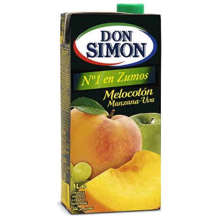 ZUMO DON SIMON MELOCOTON/MANZANA/UVA  BRICK 1 L