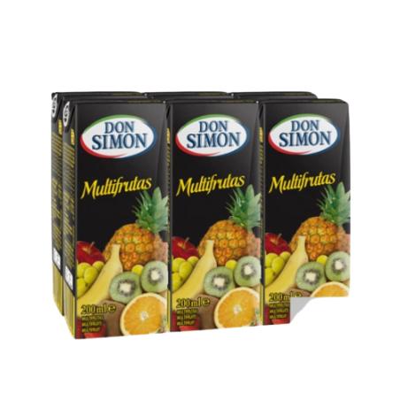 ZUMO DISFRUTA DON SIMON S/A MULTIFRU BRICK 6X200ML