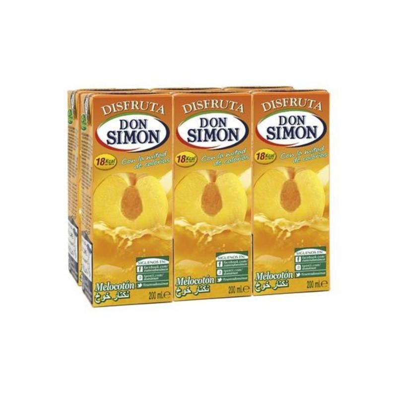 ZUMO DON SIMON MELOCOTON/MANZA/UVA BRICK P/6X200ML