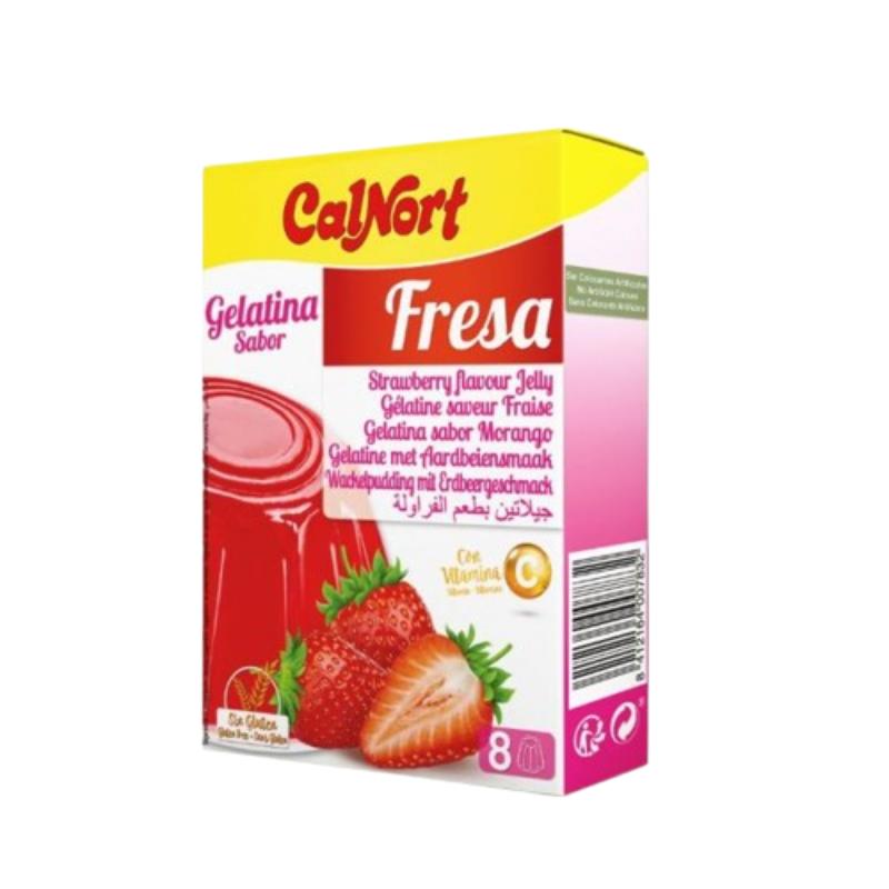 GELATINA FRESA CALNORT ESTUCHE 8 RACIONES 170GR