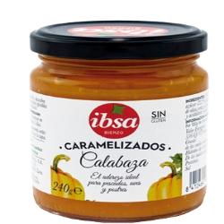 CALABAZA CARAMELIZADA IBSA TARRO CRISTAL 240 GR