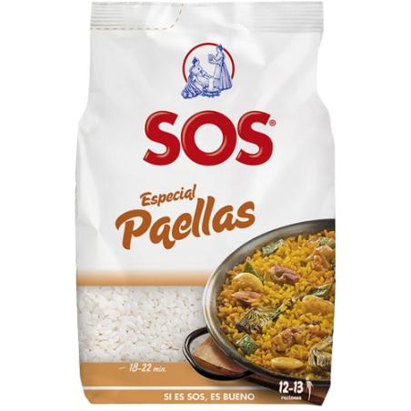 ARROZ SOS ESPECIAL PAELLAS  B/ 1.KG.