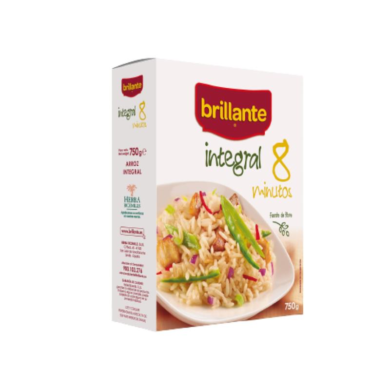 ARROZ BRILLANTE INTEGRAL (8MIN) PAQ.750 GR.