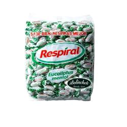 CARAMELOS RESPIRAL EUCALIPTUS MENTOL BOLSA 1 KG.